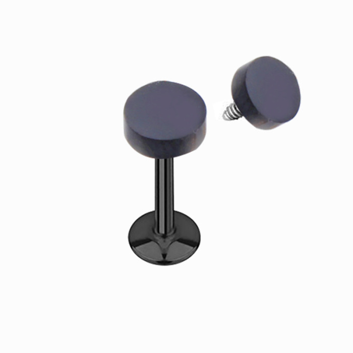 Amazon Lip Studs Round Internal Spiral Earrings Stainless Steel Piercing Jewelry Wholesale Punk Jewelry