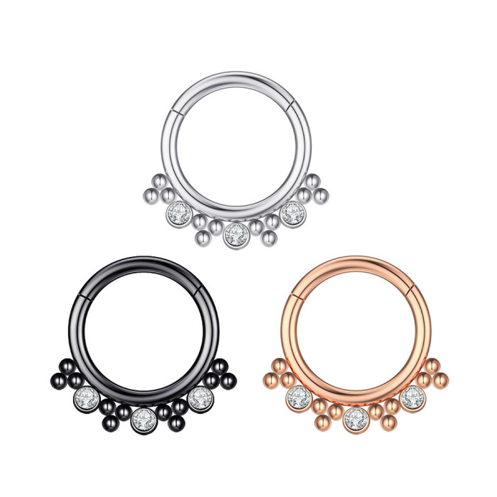 E-commerce New Nose Ring Zircon Nose Stud Piercing Jewelry Online Wholesale, Earrings