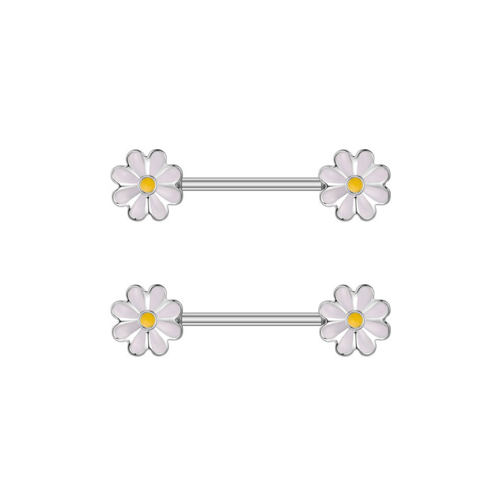 European and American Cross-Border E-commerce New Zircon Nipple Rings Oil Drop Nipple Rings Nipple Piercing Jewelry Online Wholesale