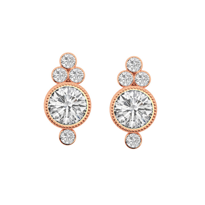 European and American Exquisite Zircon Earrings Ear Bone Stud Lip Piercing Jewelry