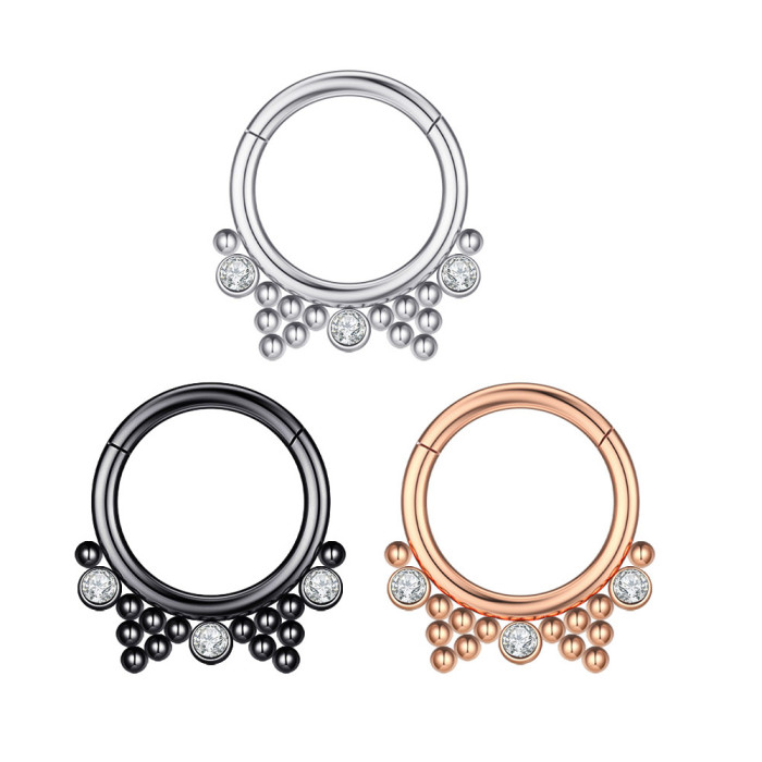 E-commerce New Nose Ring Zircon Nose Stud Piercing Jewelry Online Wholesale, Earrings