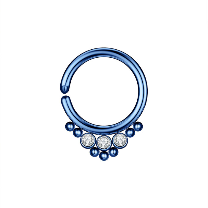 E-commerce New Zircon Nose Ring Nose Clip Piercing Jewelry Online Wholesale