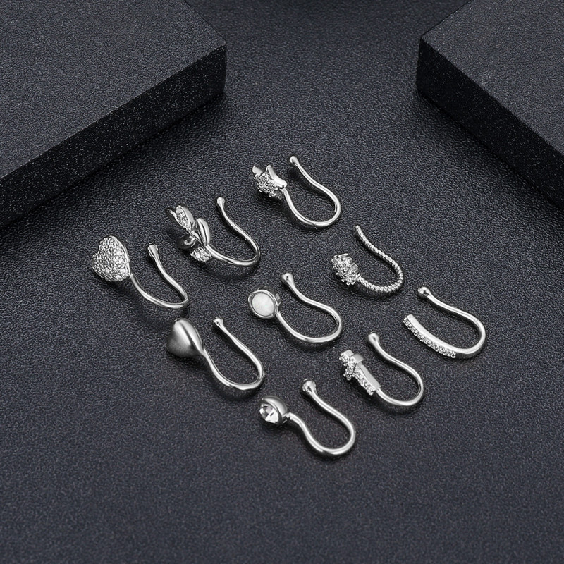 Cross-border E-commerce Hot-selling Nose Clip Nose Stud Piercing Jewelry Online Wholesale