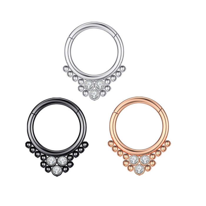 E-commerce New Nose Ring Zircon Nose Stud Piercing Jewelry Online Wholesale, Earrings