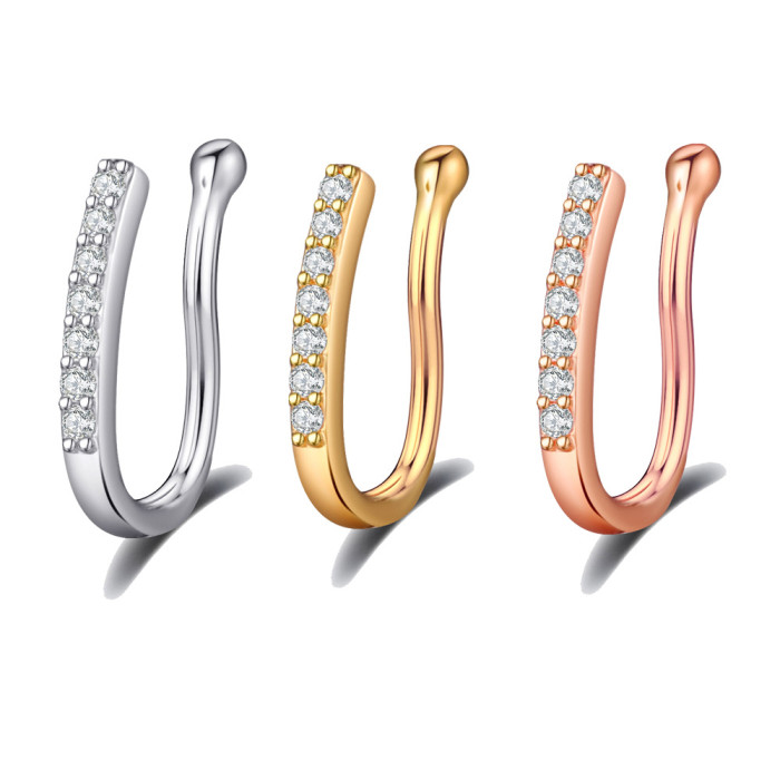 Cross-border E-commerce Hot-selling Nose Clip Nose Stud Piercing Jewelry Online Wholesale
