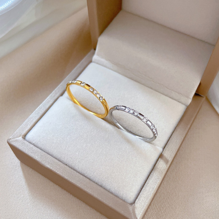 【Non-Fading】Minimalist Plain Titanium Steel Cool Style Disco Ring for Men and Women Ins Trend Personality Simple Inde...
