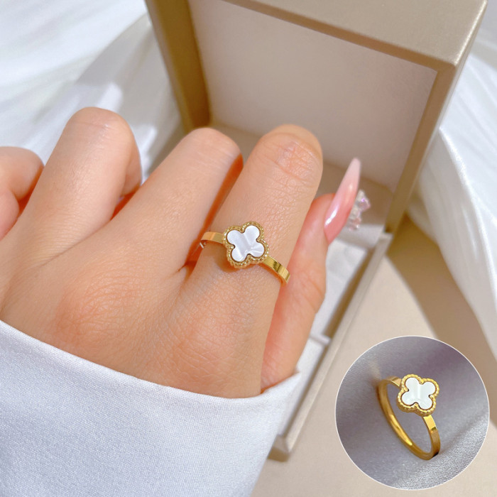 【Full Titanium Steel】Titanium Steel Minimalist Style Disco Ring for Men and Women, Trendy and Unique Index Finger Ring