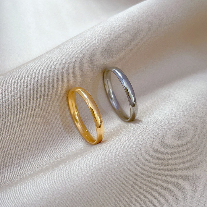 【Non-Fading】Minimalist Geometric Titanium Steel Cool Style Disco Ring for Men and Women Ins Trend Personality Simple...