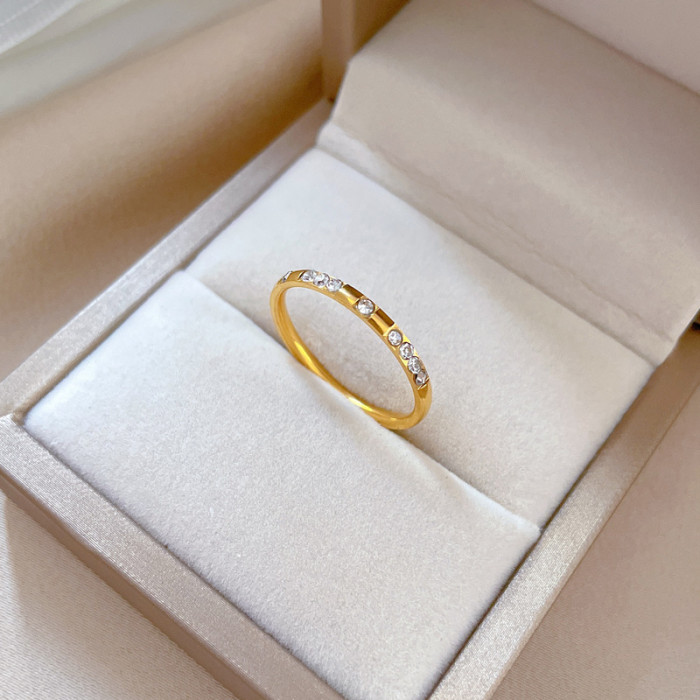 【Non-Fading】Minimalist Plain Titanium Steel Cool Style Disco Ring for Men and Women Ins Trend Personality Simple Inde...