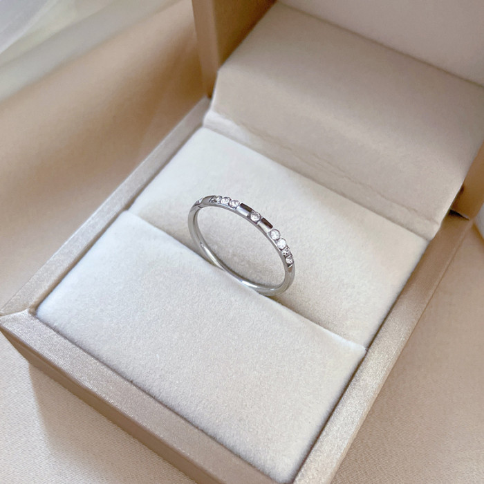 【Non-Fading】Minimalist Plain Titanium Steel Cool Style Disco Ring for Men and Women Ins Trend Personality Simple Inde...