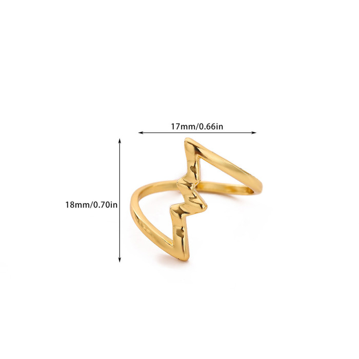 New Stainless Imitation Pearl Multi-Layer Zircon Ring 18K Gold Plated Flower Open Ring One Piece Dropshipping
