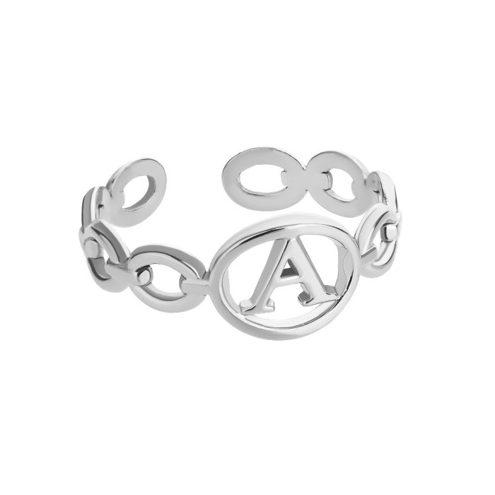 Amazon 26 English Letters Hip Hop Adjustable Rings for Men and Women Vintage Design Ins Popular Rings