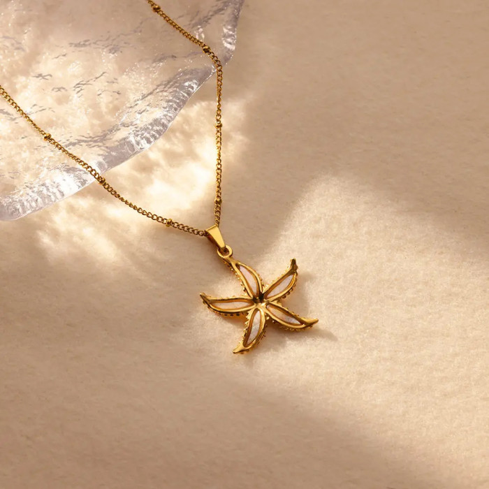 Amazon Cross-Border Hot-Selling Stainless Steel Small Turtle Pendant Ocean Heart Turtle Necklace Beach Necklace