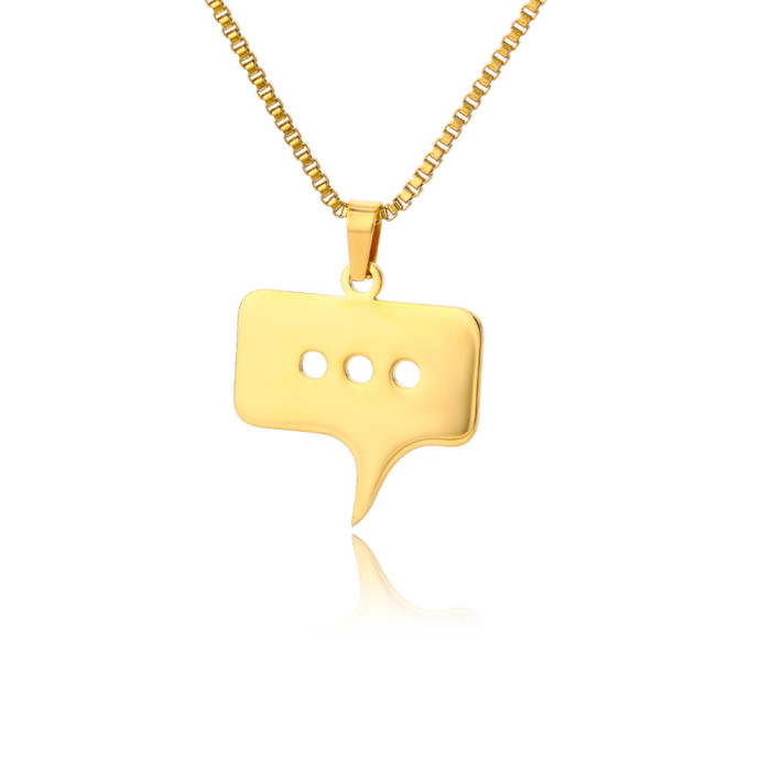 New Stainless Steel Geometric Necklace Classic Half Round Sunflower Pendant Accessories Women's Message Expression Pe...