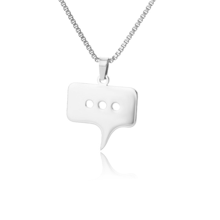 New Stainless Steel Geometric Necklace Classic Half Round Sunflower Pendant Accessories Women's Message Expression Pe...