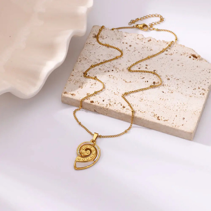 Amazon Cross-Border Hot-Selling Stainless Steel Small Turtle Pendant Ocean Heart Turtle Necklace Beach Necklace