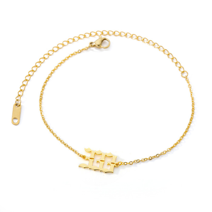 Amazon Digital Necklace Angel 111-999 Commemorative Gift Stainless Steel Unisex Bracelet Anklet Necklace In Stock