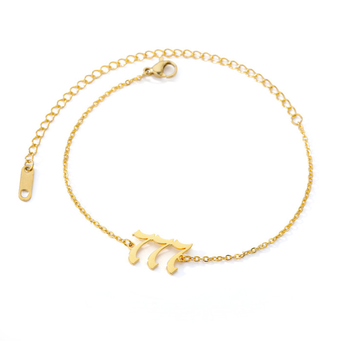Amazon Digital Necklace Angel 111-999 Commemorative Gift Stainless Steel Unisex Bracelet Anklet Necklace In Stock