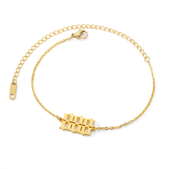 Amazon Digital Necklace Angel 111-999 Commemorative Gift Stainless Steel Unisex Bracelet Anklet Necklace In Stock