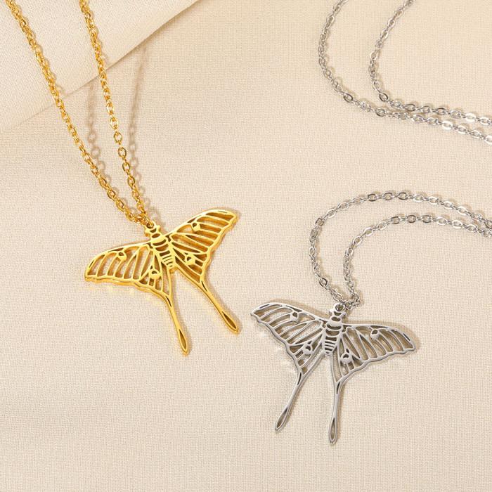 New Style Stainless Steel Necklace Demon Eye Pendant Insect Series Unisex Couple Necklace Jewelry Wholesale