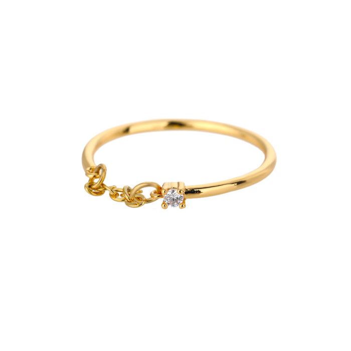 Korean Version Simple Open Adjustable Ring for Women, Niche High-End Feel, Internet Celebrity Style, Elegant Index Fi...