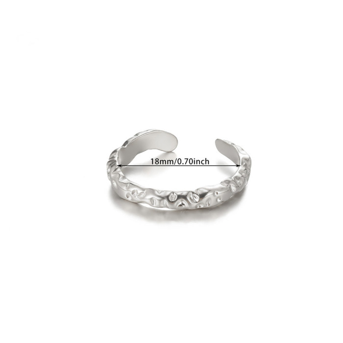 2025 New Cross-Border E-commerce Jewelry Personality Exaggerated Irregular Rings for Women Niche Pearl Flower Rings