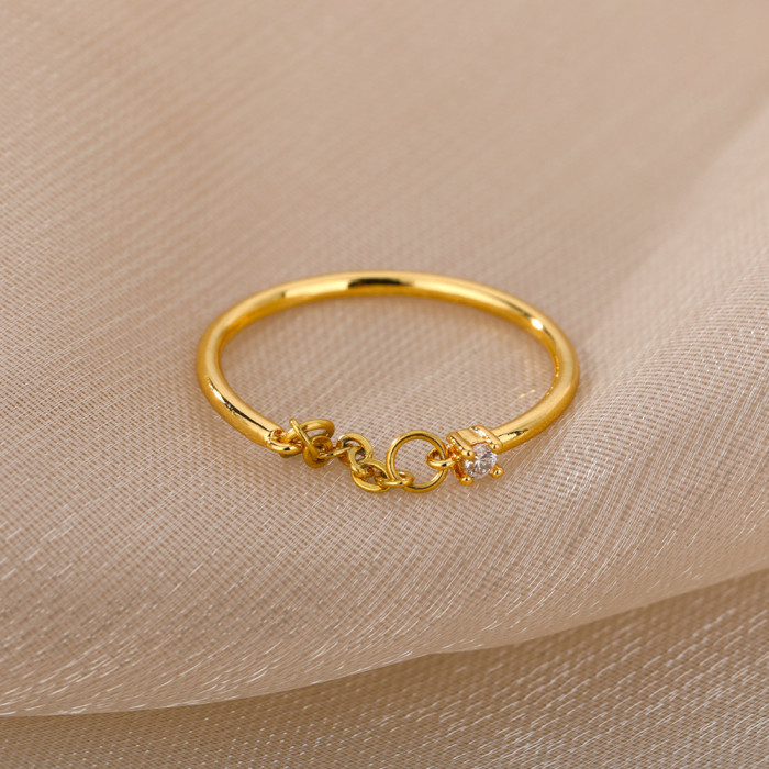 Korean Version Simple Open Adjustable Ring for Women, Niche High-End Feel, Internet Celebrity Style, Elegant Index Fi...