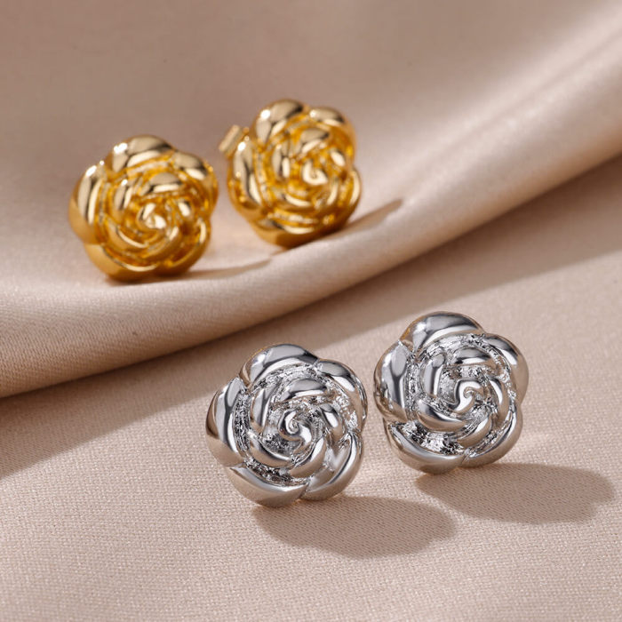 New European and American Style Earrings Polygonal Möbius Strip Earrings Five-Pointed Star Hollow Geometric Women's Earrings One Piece Dropshipping
