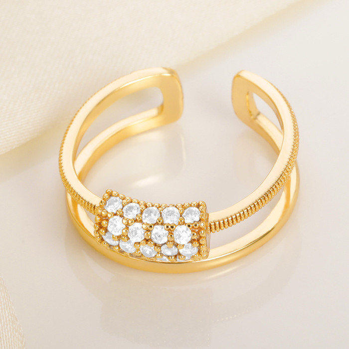Style New Unisex Combination Ring Fruit Portrait Geometric Star Moon Adjustable Closed Combination Ring