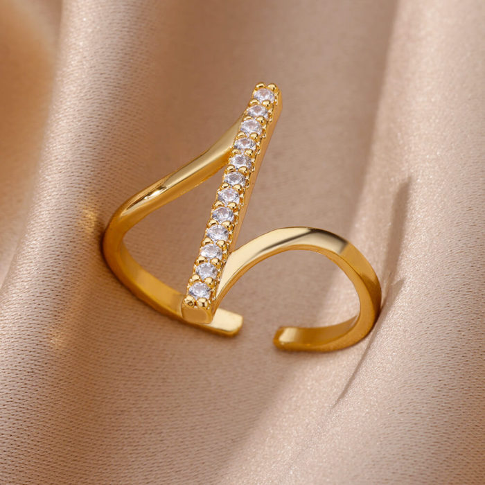 Cross-Border New Square Frame Ring Niche Fashion Personality Ring High-End Sense Row Diamond Light Luxury Hand Jewelry Wholesale