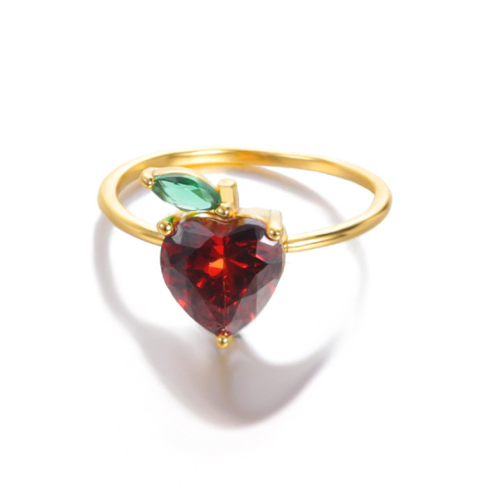 Style New Unisex Combination Ring Fruit Portrait Geometric Star Moon Adjustable Closed Combination Ring