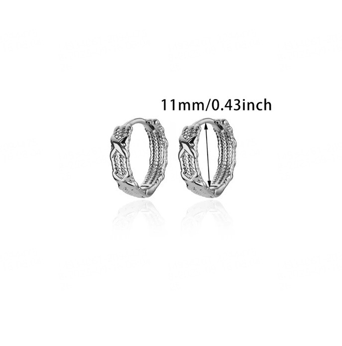Cross-Border New Trendy Copper Gold-Plated 8-Shape Infinity Hoop Earrings Simple Fashion INS Style Earrings for Women Manufacturer Dropshipping