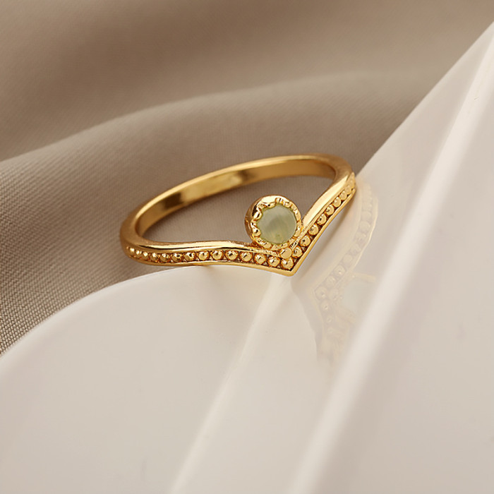 Korean Version Japanese Style Ring Crown Ring Women's Ring Finger Closed Ring Engagement Gift Manufacturer In Stock Wholesale