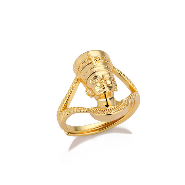 Amazon New Ring for Men and Women Egyptian African Queen Charm African Goddess Hand Jewelry Adjustable Open Ring