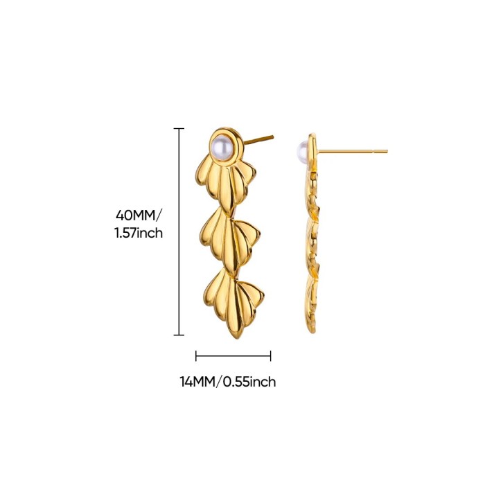 INS Style Elegant Light Luxury Fashion Women Trendy Sweet Bow Design Earrings Heart Pendant Stud Earrings Wholesale