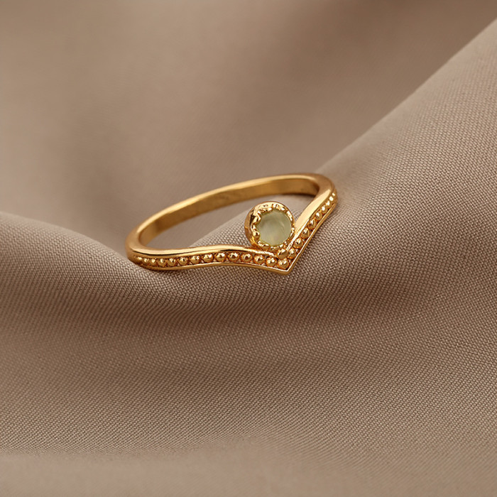 Korean Version Japanese Style Ring Crown Ring Women's Ring Finger Closed Ring Engagement Gift Manufacturer In Stock Wholesale
