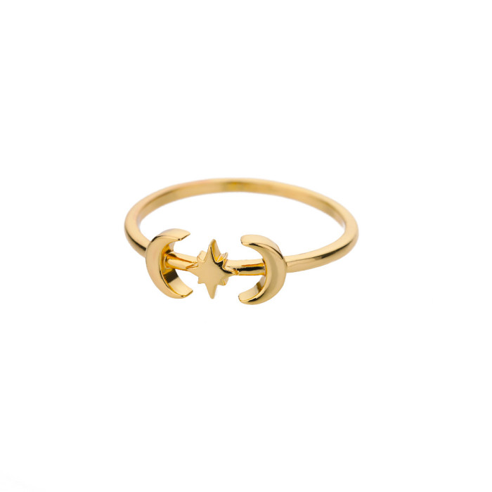 Cross-Border New Geometric Heart-Shaped Zircon Open Ring for Women, Niche Design Index Finger Ring, Internet Celebrity Light Luxury Fashion Jewelry