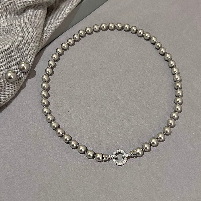 Pearl Sweater Chain for Women, Unique Design, 2024 New Hot-Selling Shijia Pearl Necklace, High-End Collarbone Chain