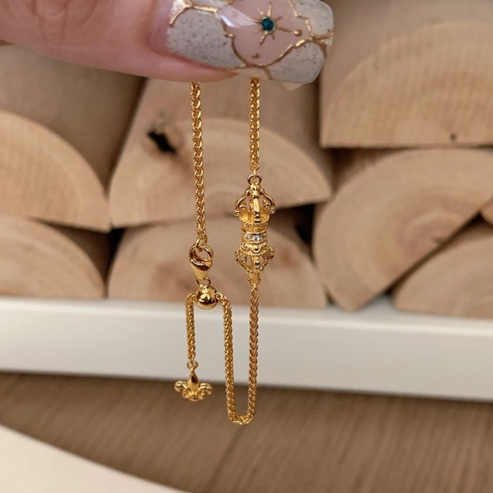 Xiaohongshu Hot-Selling Vajra Bracelet New Exquisite High-End Design Personality Versatile Fashion Jewelry for Women
