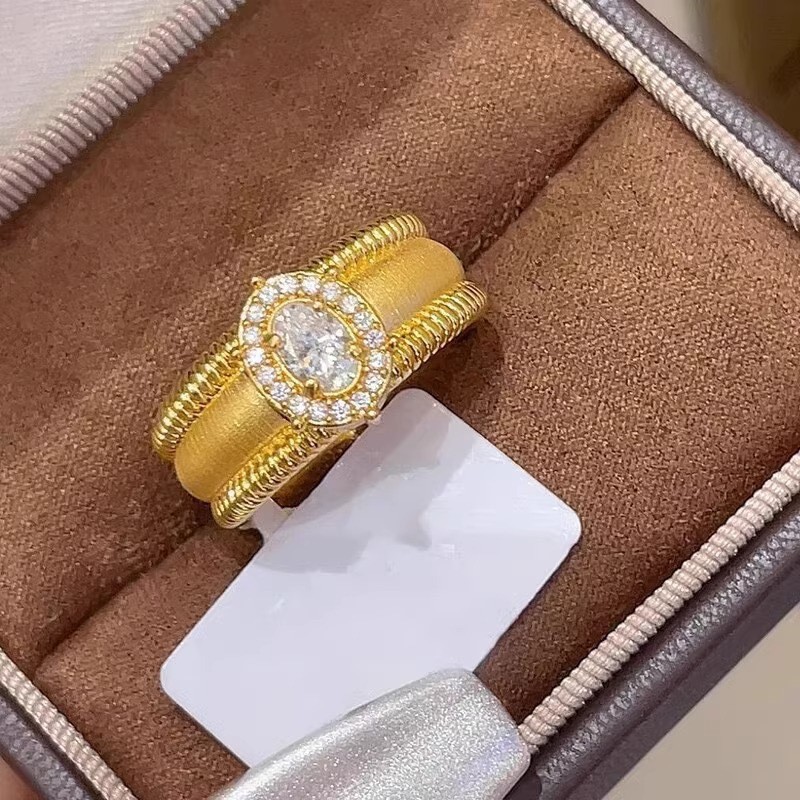 Wang Xingyue Same Style Ring Tibetan Style Coiled Ring Artistic Style Simple Exquisite Lucky Hand Jewelry