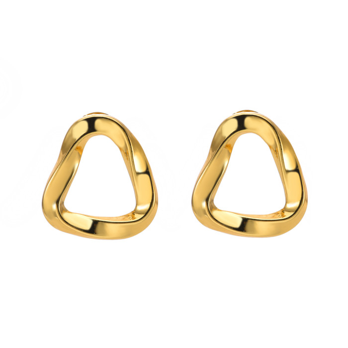 Style Stainless Steel Earrings Light Luxury High-end Exaggerated Ear Jewelry Design Sense Niche Retro Gold Tassel Wom...