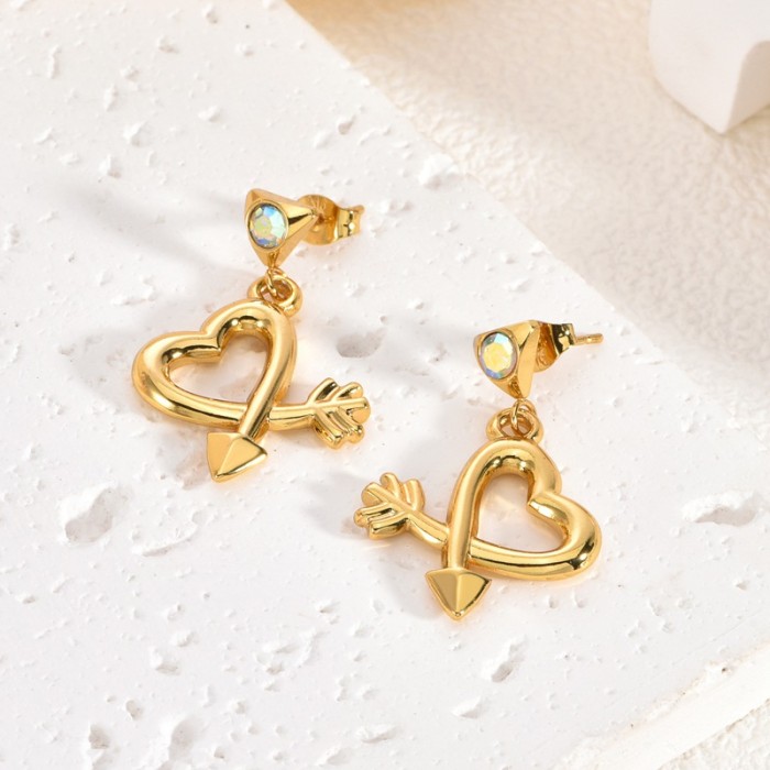 European and American Cross-Border Light Luxury High-End New Stainless Steel Earrings Starfish Niche Design Non-Fading Exaggerated Ear Jewelry