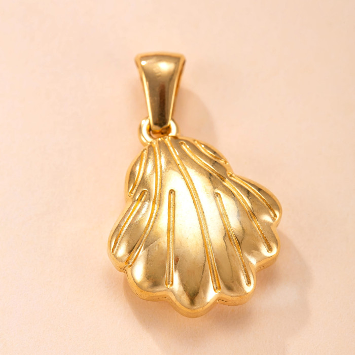 Single Pendant Stainless Steel Casting Jewelry Dolphin Starfish Pendant Necklace Accessories 18k Gold Plated Creative DIY Parts Factory