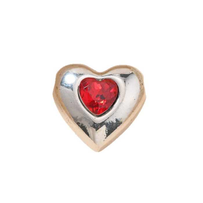 Single Pendant Style Cast Titanium Steel Jewelry Heart-shaped Stone Necklace Accessories Fashion Versatile DIY Pend...