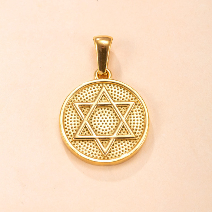 Single Pendant Stainless Steel Necklace Light Luxury High-Grade Square Plate Stone-Embedded Cross Titanium Steel Or...