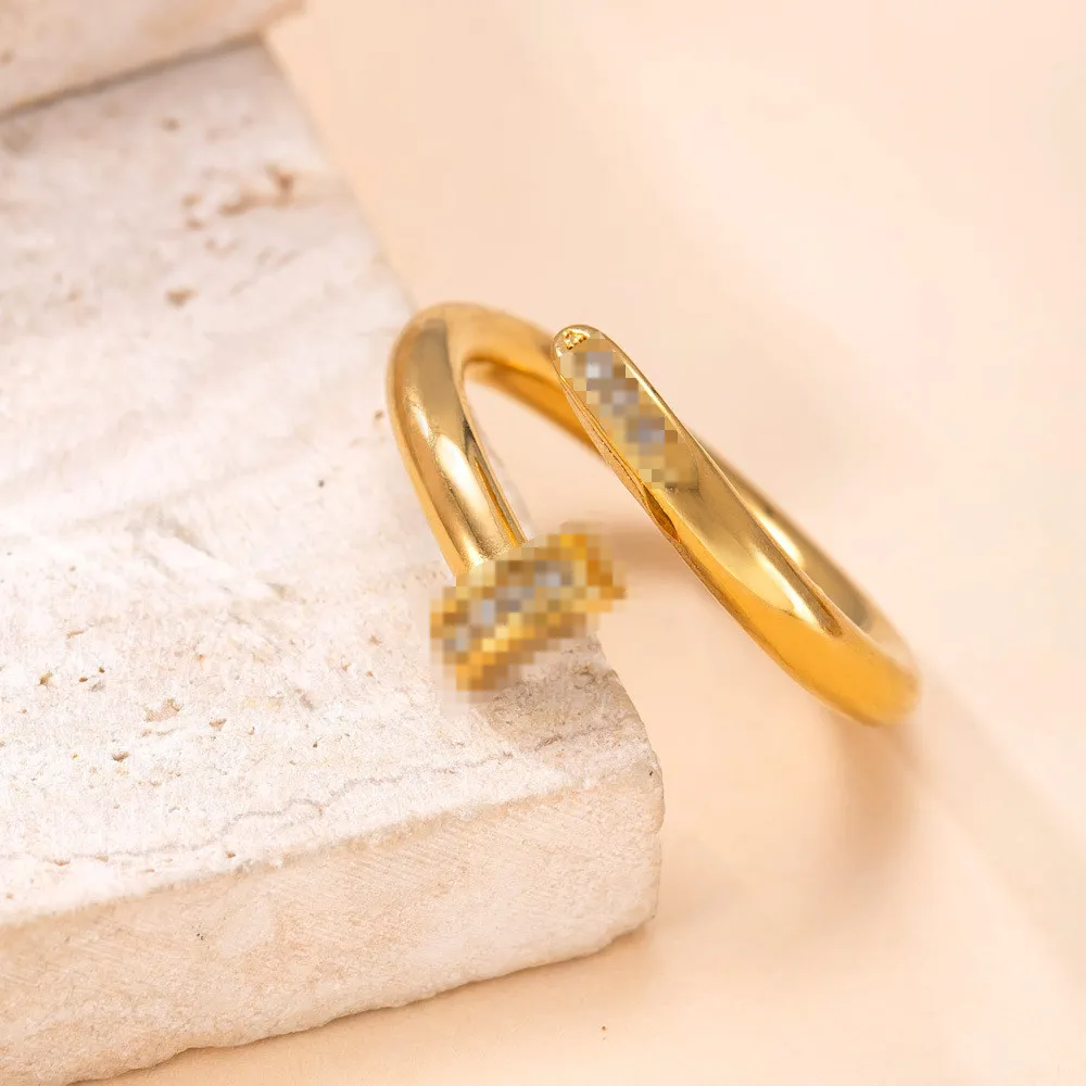 Cross-Border Hot-Selling Stainless Steel Ring for Women, Light Luxury Design Sense, Nail-Inlaid Diamond Titanium Steel Non-Fading Ring Wholesale