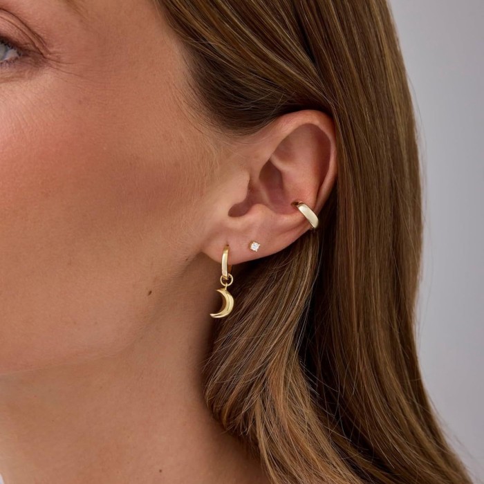 Amazon New Sale Moon Earrings Jewelry for Women Simple Elegant Versatile Earrings
