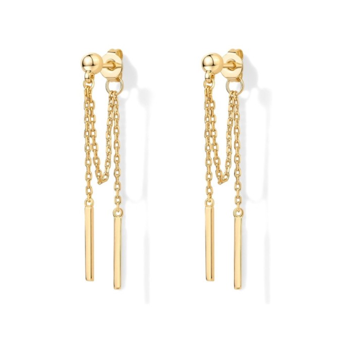 2025 Round Bead Pendant Chain Earrings Fashionable and Elegant Pendant Chain Earrings Simple and Convenient Women's S...