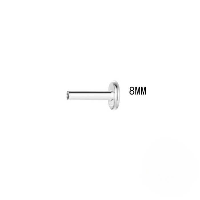 Accessories 0.8mm Gold Flat Bottom Internal Thread Base Rod Lip Stud Rod Piercing Jewelry Replacement Rod, Earrings