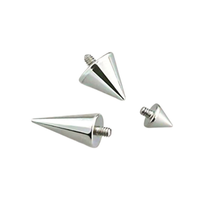 2025 Stainless Steel Internal Thread Piercing Jewelry Accessories Internal Thread Cone Demon Nose Stud Lip Stud Matching Pieces